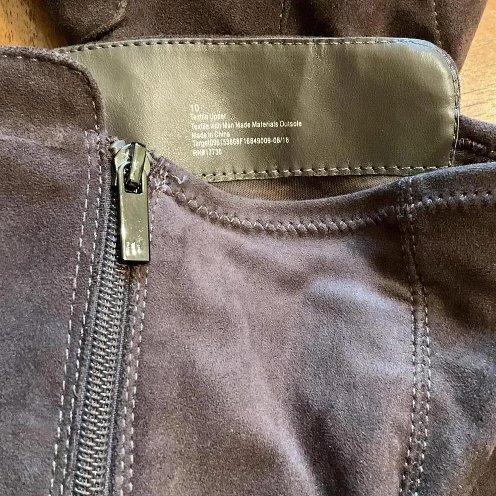 Brown Suede Riding Boots Target RN17730 Size 10